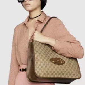 GUCCI HORSEBIT LARGE TOTE GG BAG